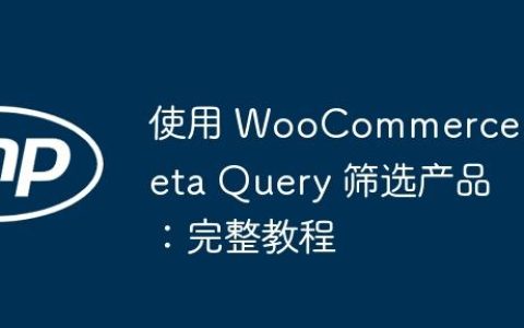 使用 WooCommerce Meta Query 筛选产品：完整教程