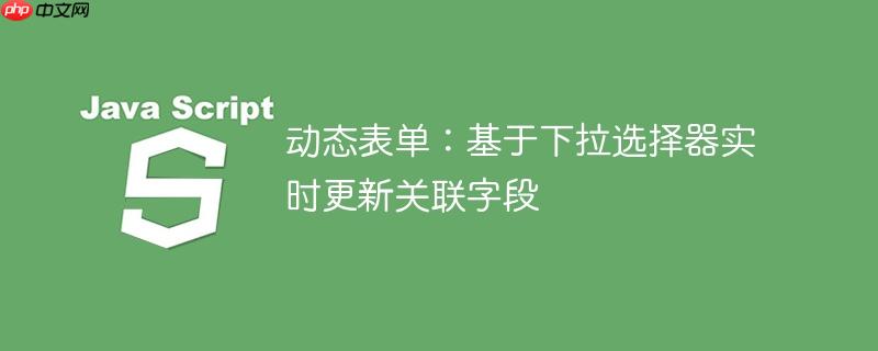 动态表单:基于下拉选择器实时更新关联字段