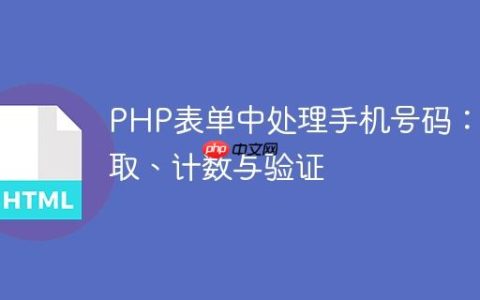 PHP表单中处理手机号码：提取、计数与验证