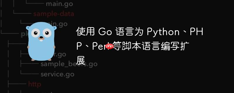 使用 go 语言为 python、php、perl 等脚本语言编写扩展