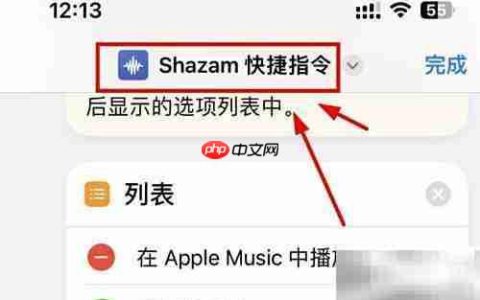 iPhone14用Shazam播放音乐
