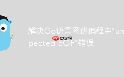 解决Go语言网络编程中“unexpected EOF”错误
