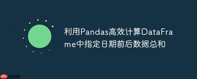 利用Pandas高效计算DataFrame中指定日期前后数据总和