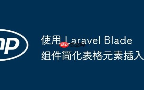 使用 Laravel Blade 组件简化表格元素插入