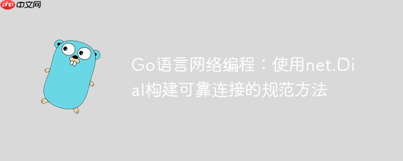 Go语言网络编程:使用net.Dial构建可靠连接的规范方法