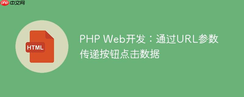 PHP Web开发:通过URL参数传递按钮点击数据