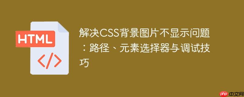 解决CSS背景图片不显示问题:路径、元素选择器与调试技巧