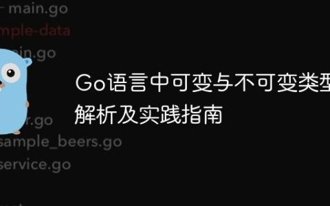 Go语言中可变与不可变类型的解析及实践指南