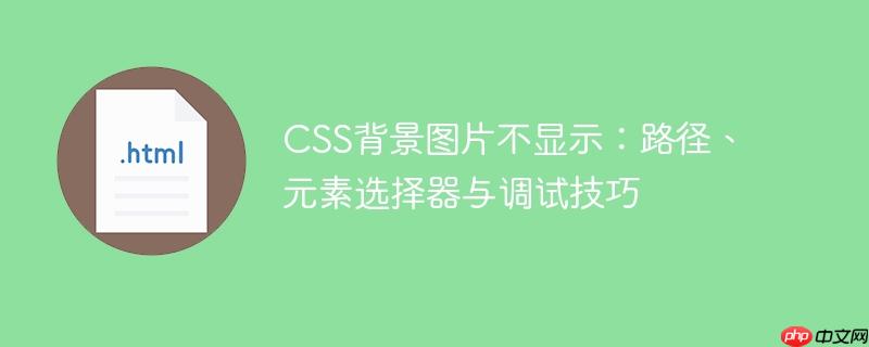 CSS背景图片不显示:路径、元素选择器与调试技巧