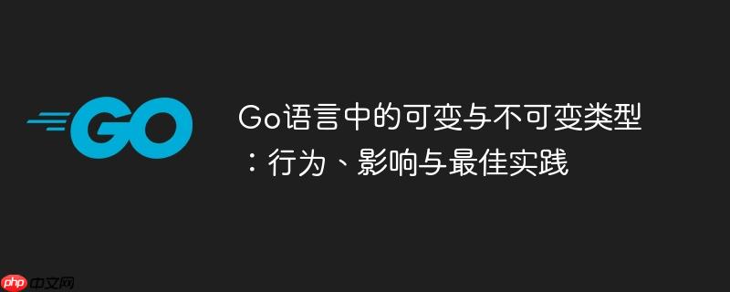 Go语言中的可变与不可变类型:行为、影响与最佳实践
