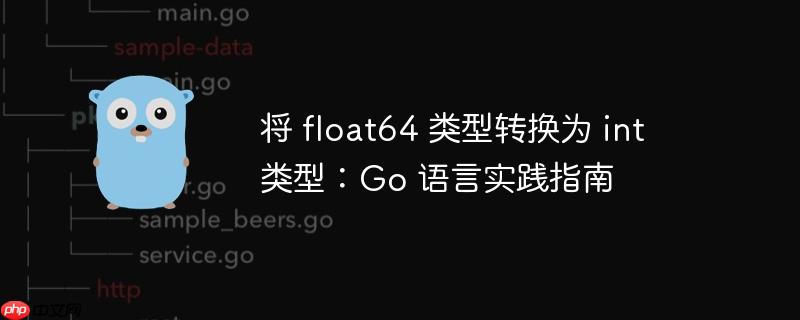 将 float64 类型转换为 int 类型:go 语言实践指南