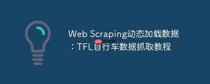web scraping动态加载数据：tfl自行车数据抓取教程