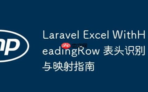 Laravel Excel WithHeadingRow 表头识别与映射指南