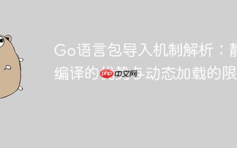 Go语言包导入机制解析：静态编译的优势与动态加载的限制