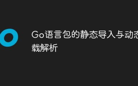 Go语言包的静态导入与动态加载解析