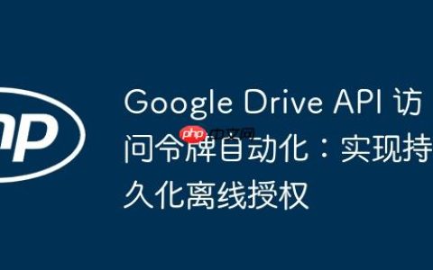 Google Drive API 访问令牌自动化：实现持久化离线授权