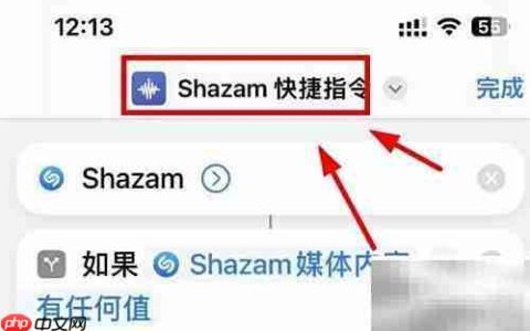 iPhone14快捷指令获取Shazam值