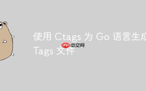 使用 Ctags 为 Go 语言生成 Tags 文件
