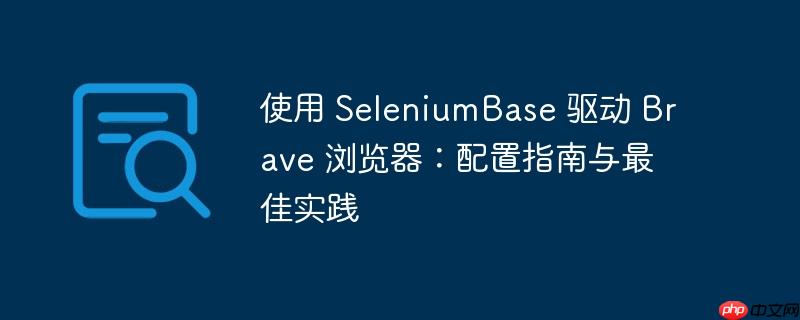 使用 seleniumbase 驱动 brave 浏览器：配置指南与最佳实践