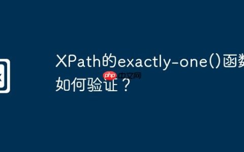 XPath的exactly-one()函数如何验证？