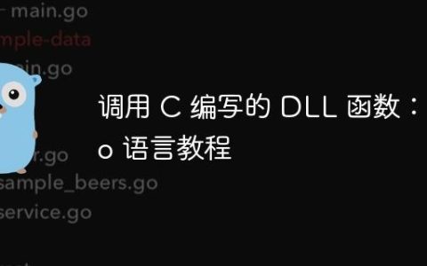 调用 C 编写的 DLL 函数：Go 语言教程