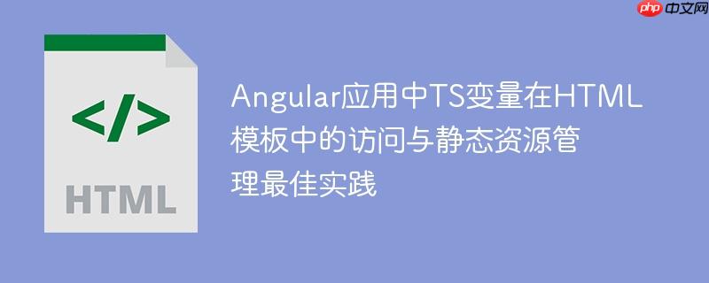 Angular应用中TS变量在HTML模板中的访问与静态资源管理最佳实践