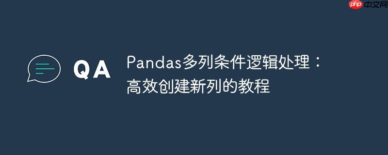 pandas多列条件逻辑处理:高效创建新列的教程