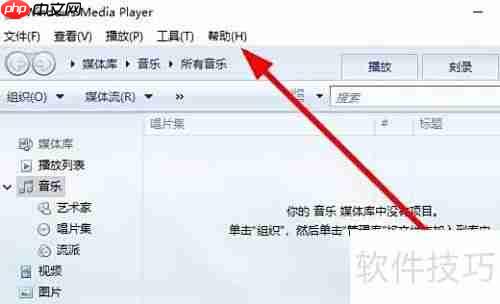 Win10查看Media Player版本