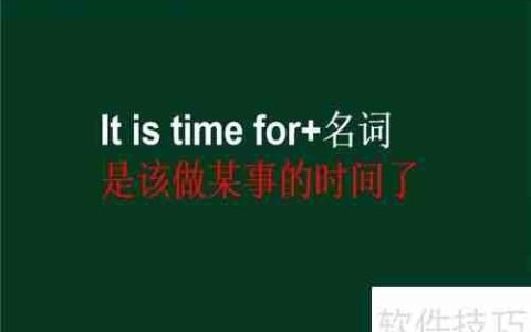 It is time for用法解析