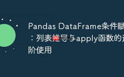 Pandas DataFrame条件赋值：列表推导与apply函数的进阶使用