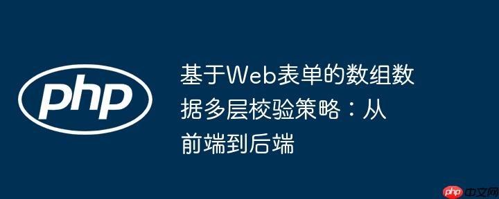 基于web表单的数组数据多层校验策略：从前端到后端