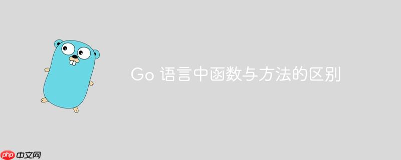 go 语言中函数与方法的区别
