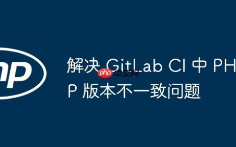 解决 GitLab CI 中 PHP 版本不一致问题