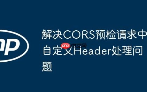 解决CORS预检请求中自定义Header处理问题