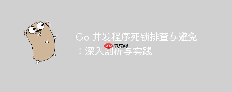 go 并发程序死锁排查与避免:深入剖析与实践
