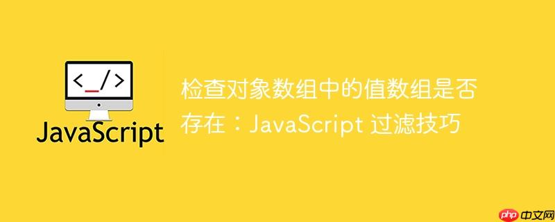 检查对象数组中的值数组是否存在:javascript 过滤技巧