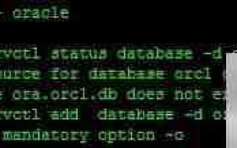 PRCR-1001: ora.orcl.db资源异常