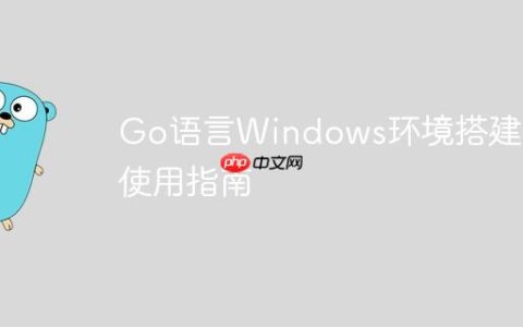 Go语言Windows环境搭建与使用指南