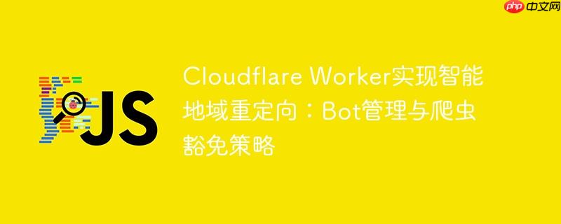 cloudflare worker实现智能地域重定向:bot管理与爬虫豁免策略