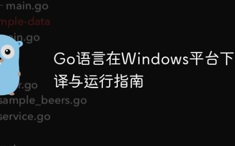 Go语言在Windows平台下的编译与运行指南