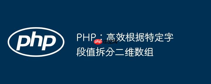 PHP:高效根据特定字段值拆分二维数组