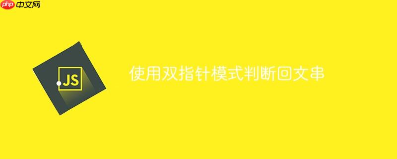 使用双指针模式判断回文串