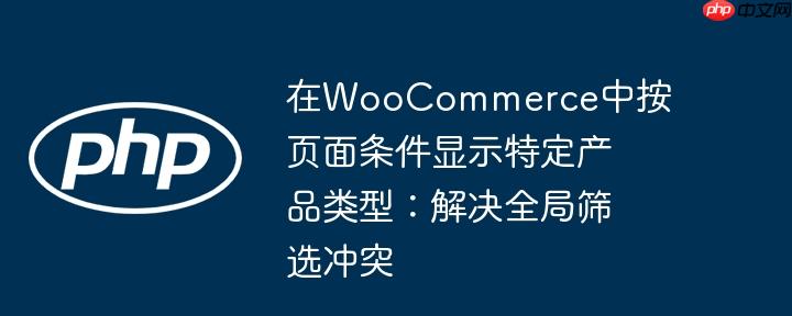 在woocommerce中按页面条件显示特定产品类型:解决全局筛选冲突
