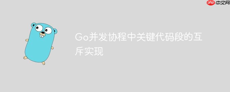 Go并发协程中关键代码段的互斥实现