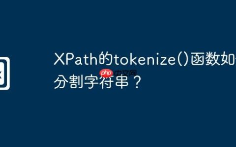 XPath的tokenize()函数如何分割字符串？