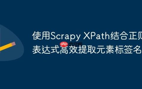 使用Scrapy XPath结合正则表达式高效提取元素标签名
