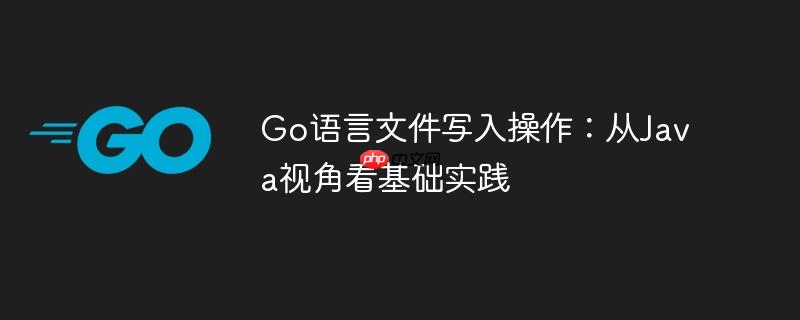 Go语言文件写入操作:从Java视角看基础实践
