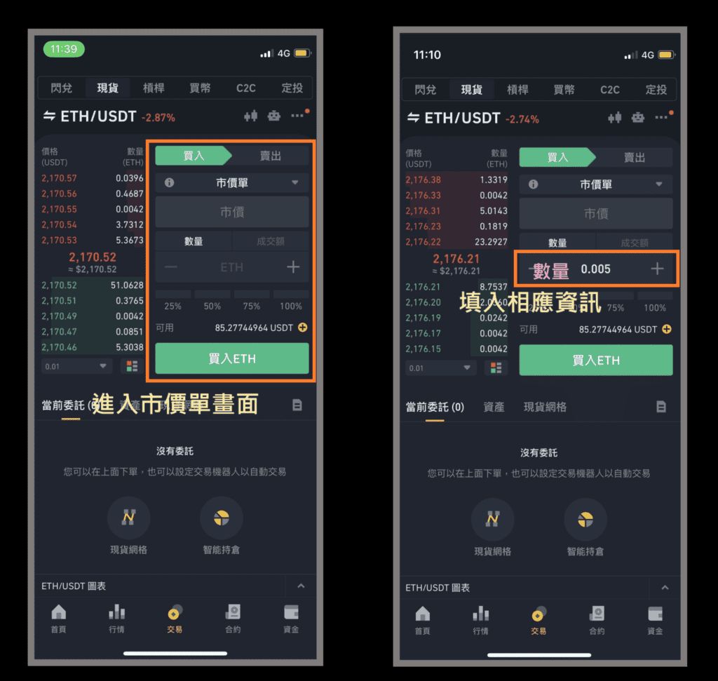 币安怎么设置市价单-币安市价单购买以太坊图文教学 - 创想鸟
