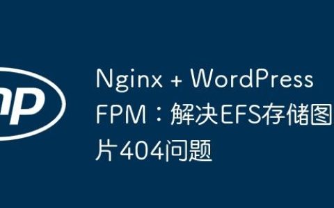 Nginx + WordPress FPM：解决EFS存储图片404问题