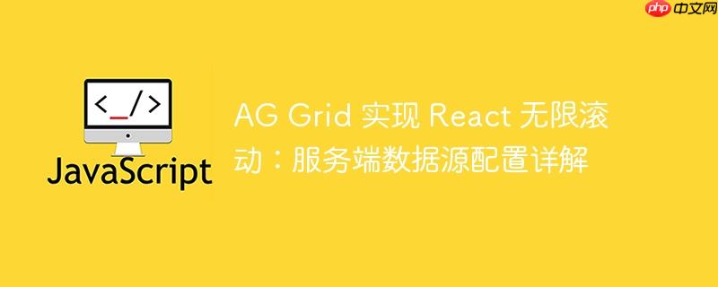 ag grid 实现 react 无限滚动:服务端数据源配置详解